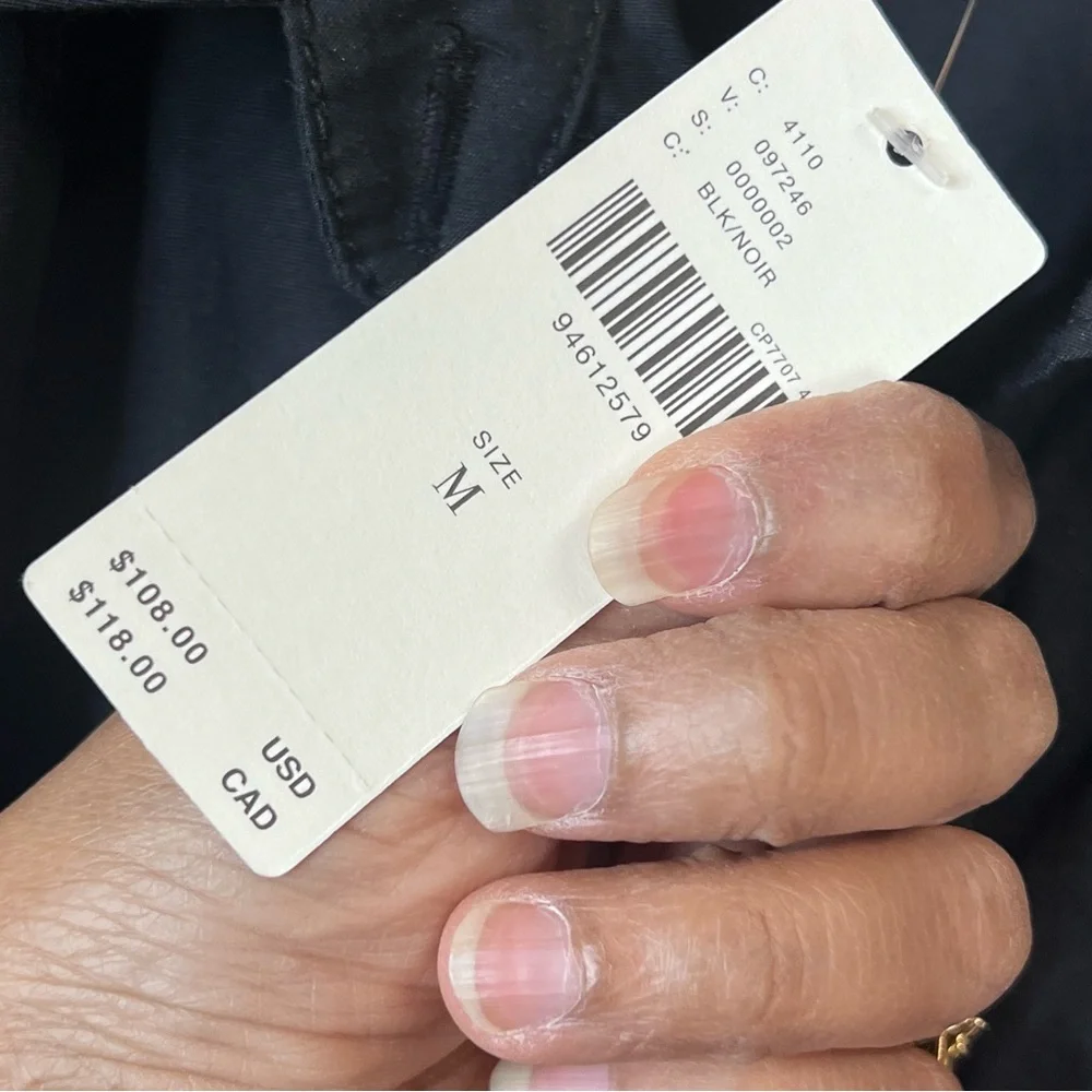 NWT Anthropologie Pilcro Black Long-Sleeve Belt-Waist Blouse - Picture 11 of 13